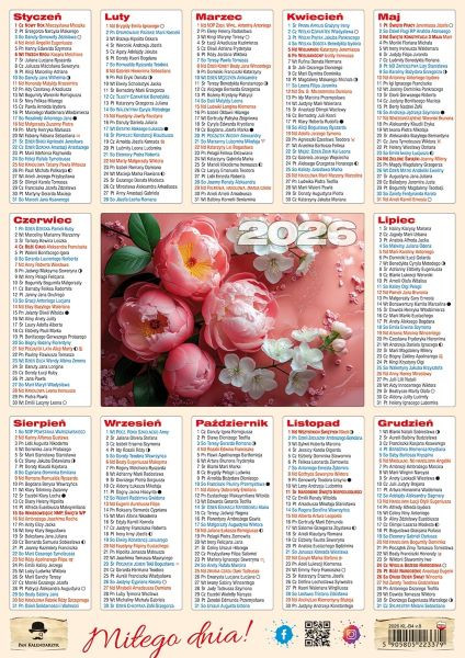 Kalendarz listkowy B4 Pan Kalendarzyk